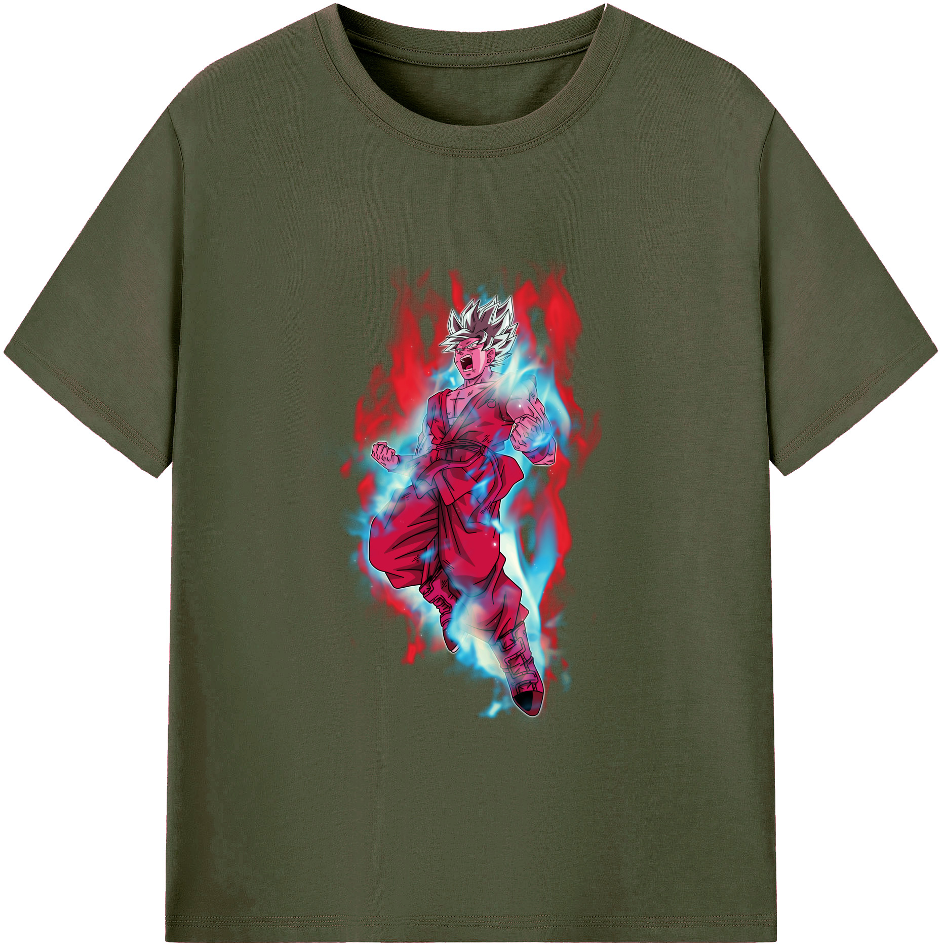 （画像用） ドラゴンボール 孫悟空（そん ごくう）Son Goku カカロット DRAGON BALL Kakarotto 綿100％ メンズ半袖Tシャツ｜肌触りやわらか＆通気性